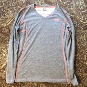 North Face Flashdry long sleeve v-neck women’s top